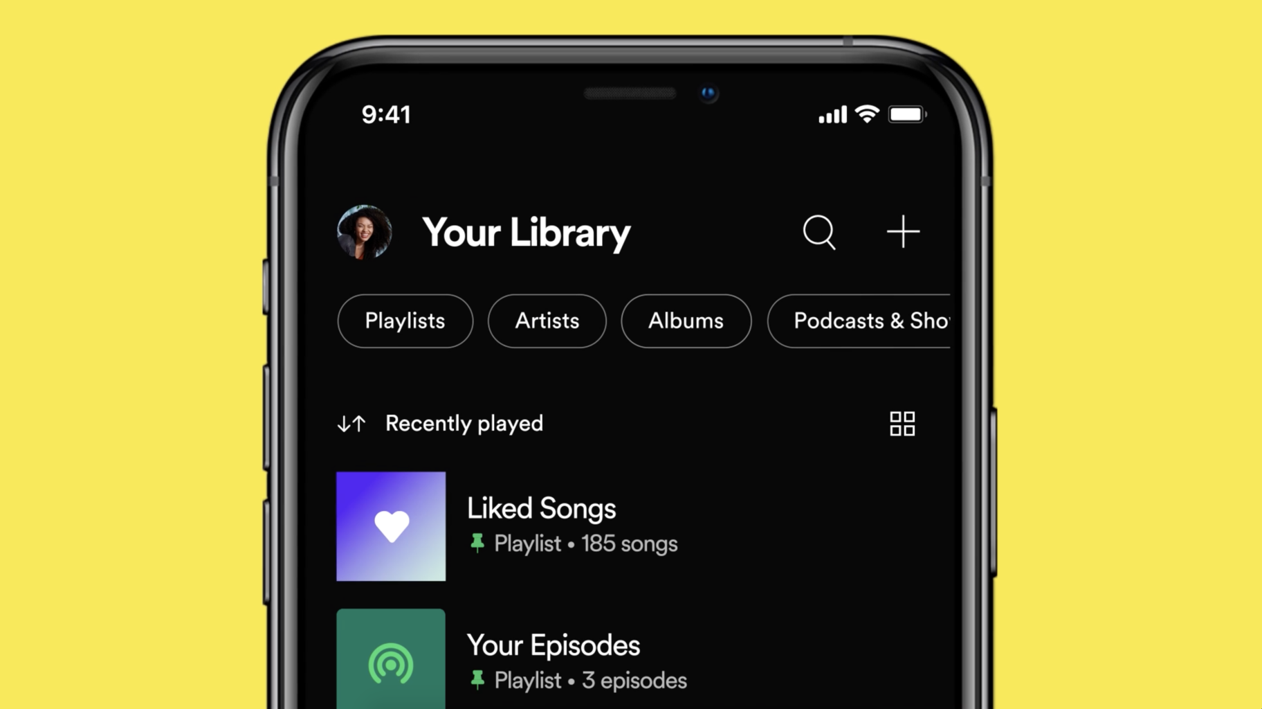 spotify library